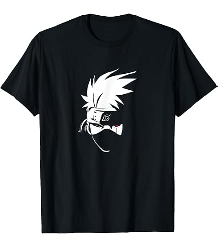 Amazon.com: Naruto Shippuden Kakashi Hatake Men's Black T-Shirt